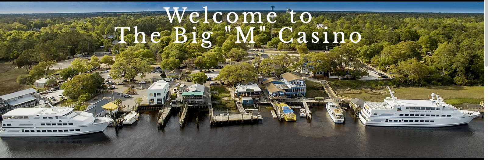 Aerial View of the Big M Casino Boats