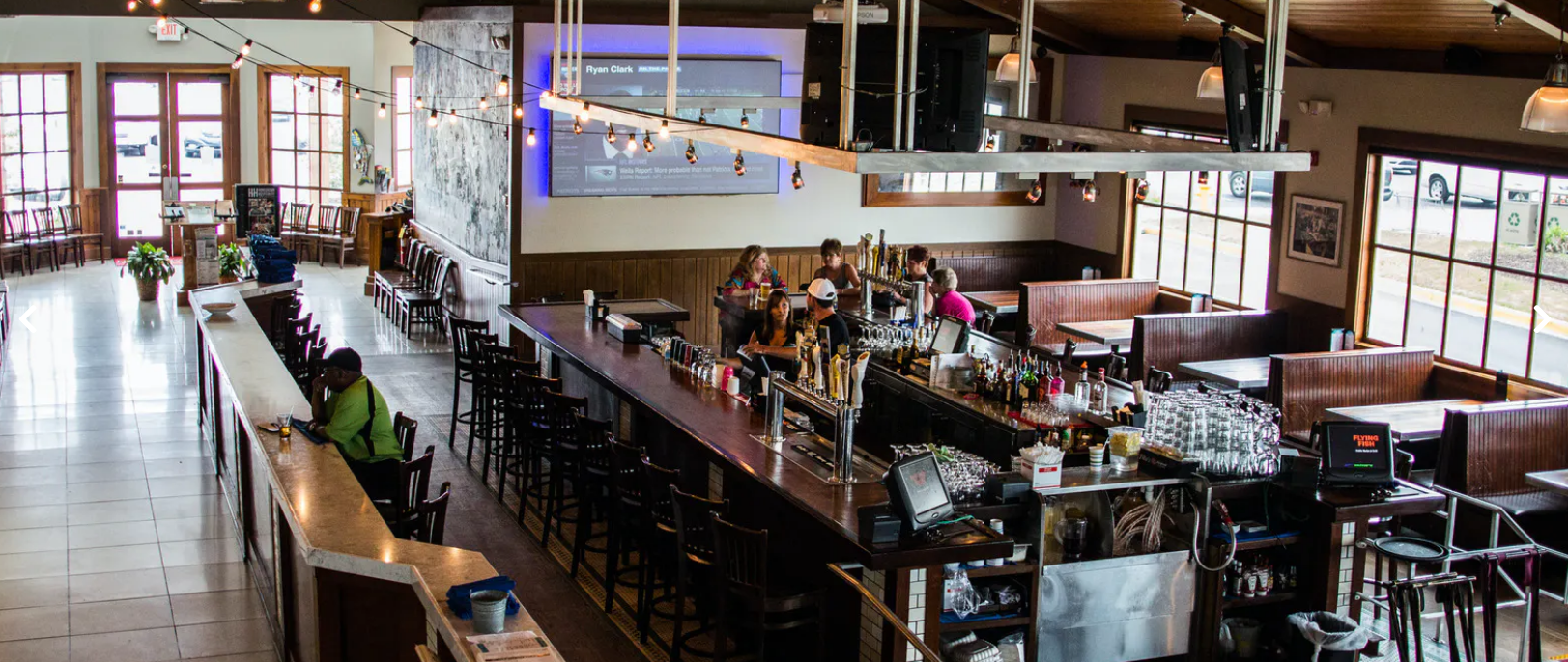 Interior View of Bimini's Oyster Bar