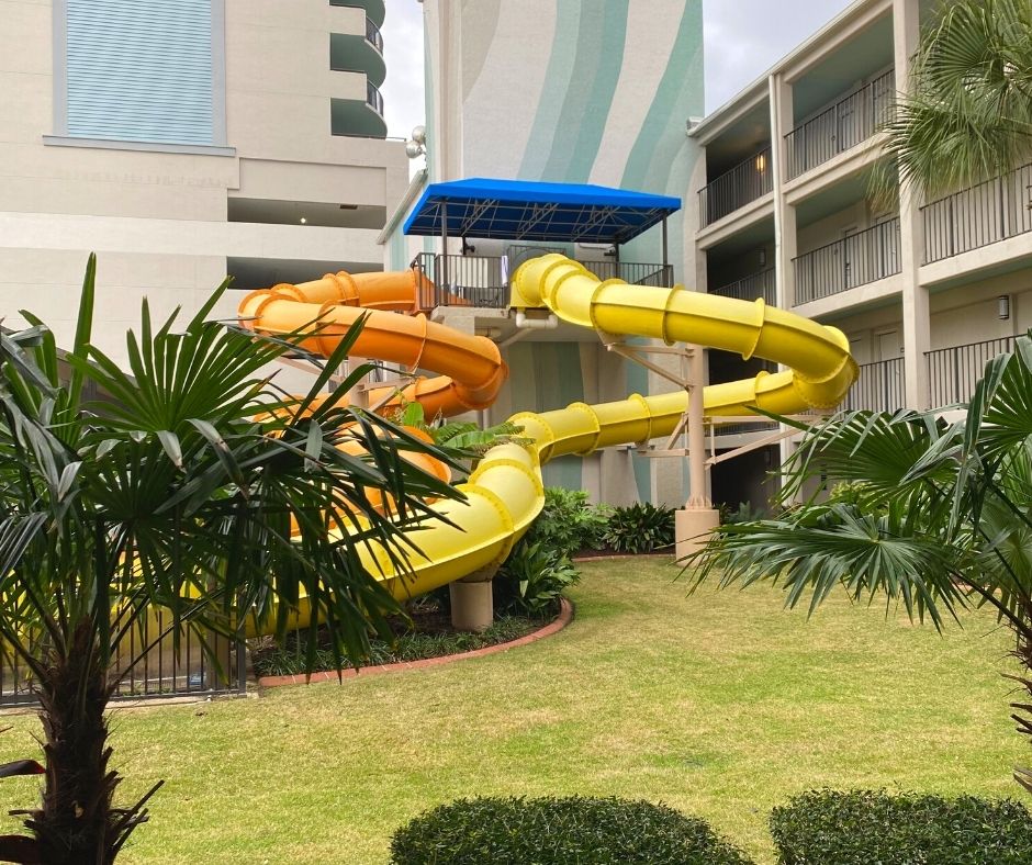 Waterslides at Compass Cove
