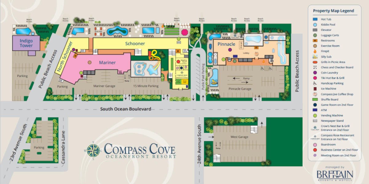 Map of Compass Cove