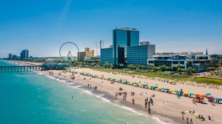 Skyline of Myrtle Beach in Summer