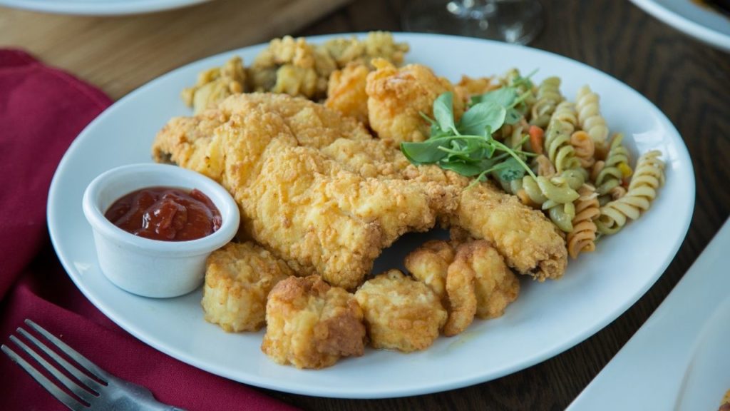 Fried Seafood Dinner Plate