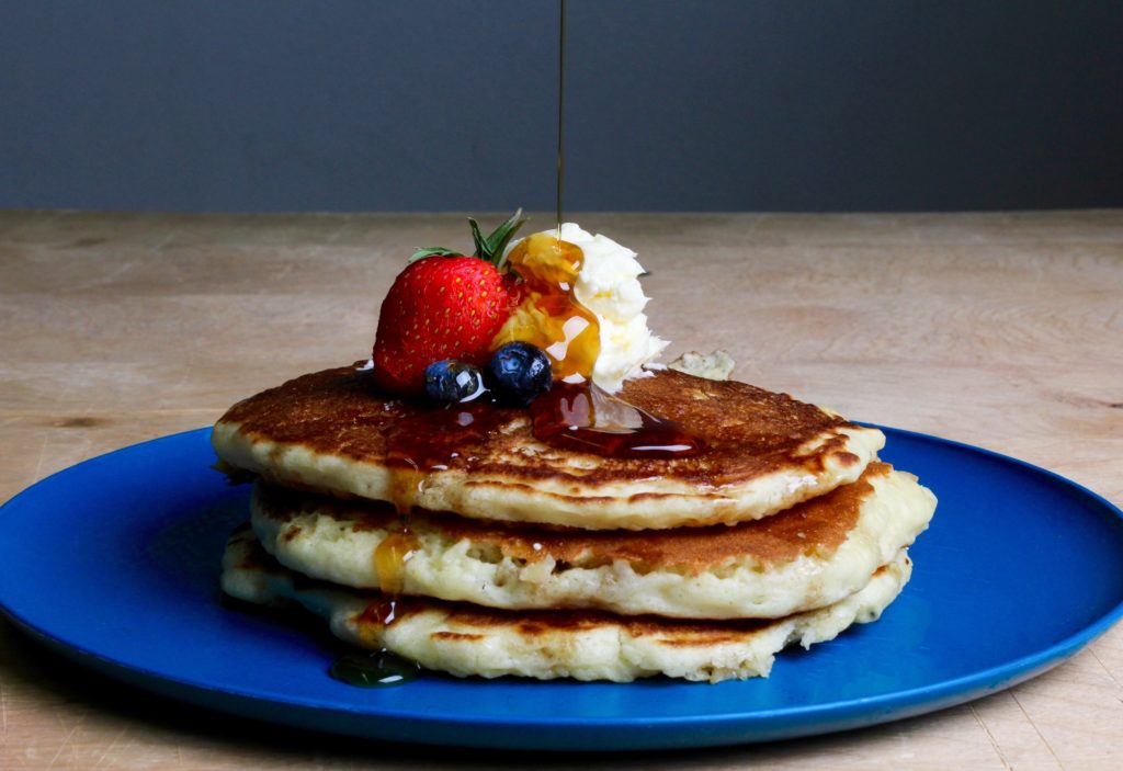 Pancakes with Berries on Top