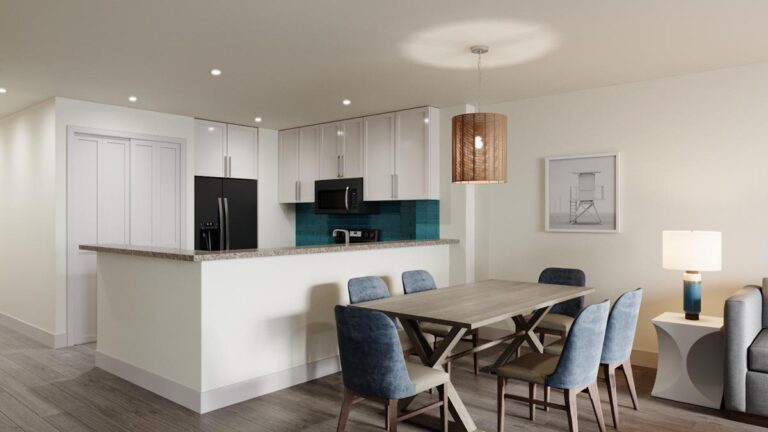Oceanfront Three Bedroom - Dining Area
